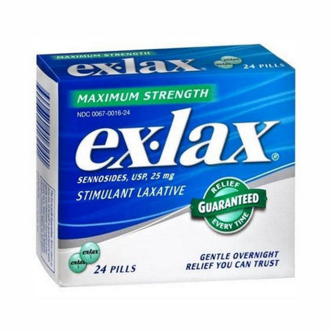 Novartis Consm Hlth Inc, Ex-Lax Pills Maximum Relief, 24 ct Ex-Lax