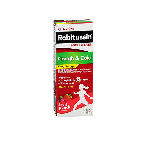 Robitussin, Children'S Cough And Cold Long-Acting Liquid Fruit Punch, 4 Oz Robitussin