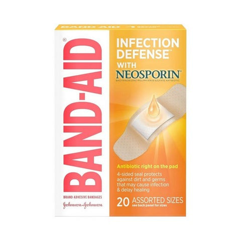 Band-Aid, Antibiotic Adhesive Bandages Assorted Size, Count of 1 Band-Aid