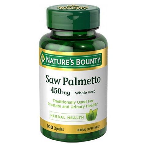 Nature's Bounty, Nature's Bounty Saw Palmetto, 450 mg, 100 caps Nature's Bounty