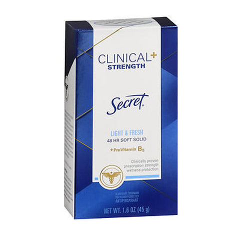 Secret, Clinical Strength Solid Antiperspirant Deodorant Light And Fresh, 1.6 oz Secret