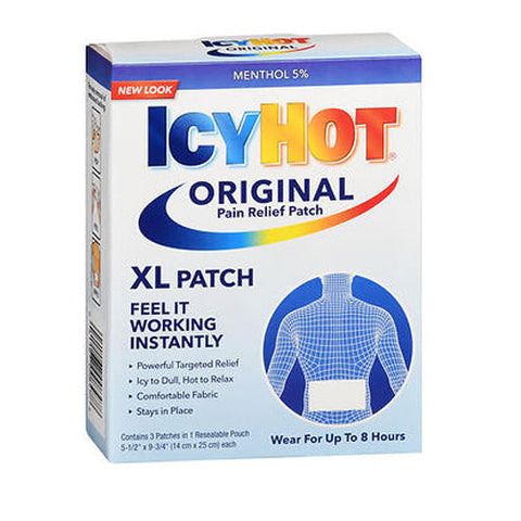 Icy Hot, Medicated Patch Back Extra Large, Box Of 3 Icy Hot