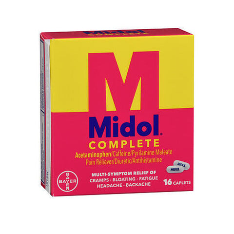 Midol, Complete Caplets, 16 Tabs Midol