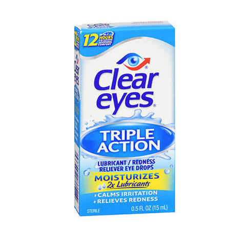 Clear Eyes, Complete For Triple Relief Eye Drops, 0.5 Oz Clear Eyes