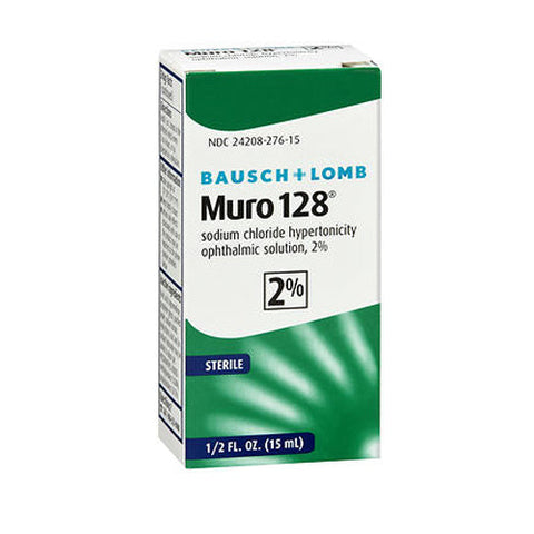Bausch + Lomb, Muro 128 Sodium Chloride Hypertonicity Ophthalmic Solution 2%, 15 Ml Bausch + Lomb