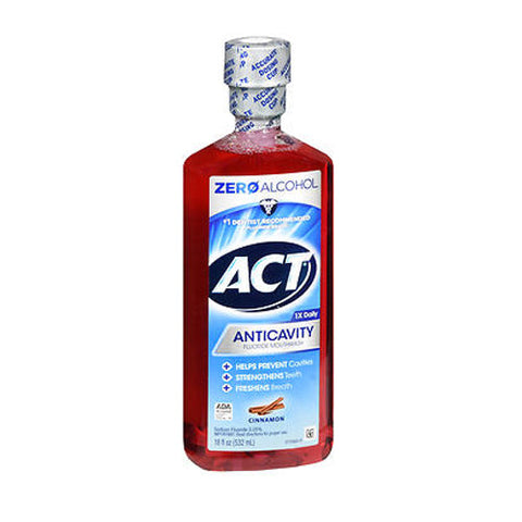 Act, Anticavity Fluoride Mouth Rinse Alcohol Free, Cinnamon 18 Oz Act