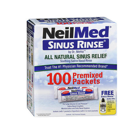 Neilmed, Sinus Rinse Premixed Packets, Box Of 100 Neilmed