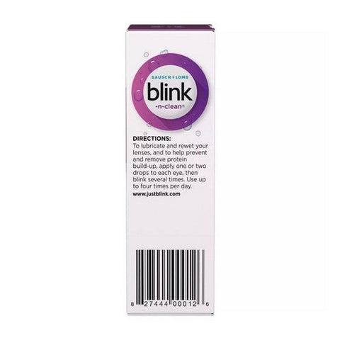 Bausch + Lomb, Blink-N-Clean Dry Contacts Lens Drops, 15 Ml Bausch + Lomb
