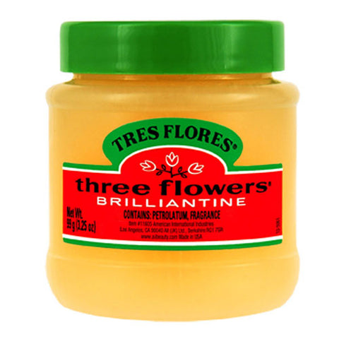 Clubman, Three Flowers Solid Brillantine, 3.25 oz Clubman