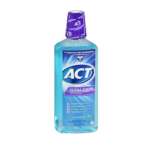 Act, Total Care Anticavity Fluoride Mouth Wash, Icy Clean Mint 18 oz Act