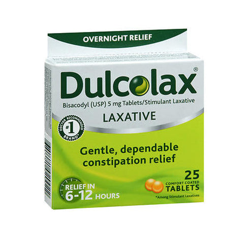 Dulcolax, Overnight Laxative Comfort Coated, 25 tabs Dulcolax